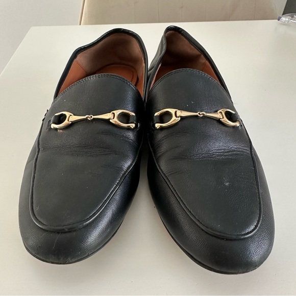 Coach Black Leather Loafers - Picture 2 of 4